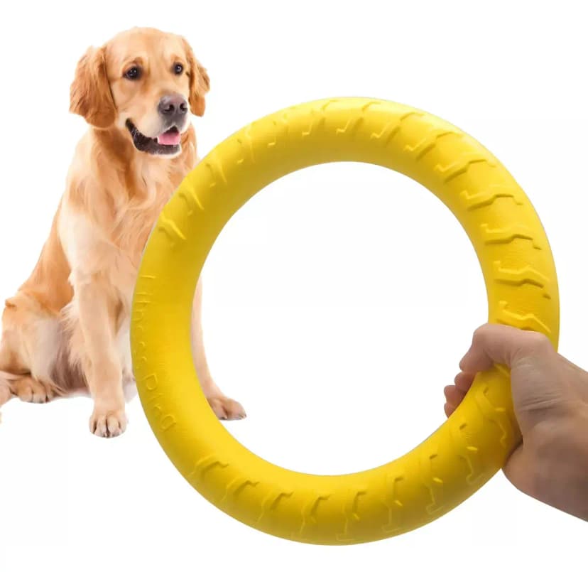 Juguete Perros Entrenamiento Resistente Aro Mordillo
