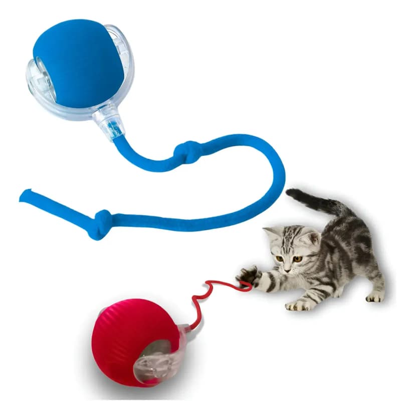Juguete Para Gato Pelota Interactiva Con Cuerda Antiansiedad