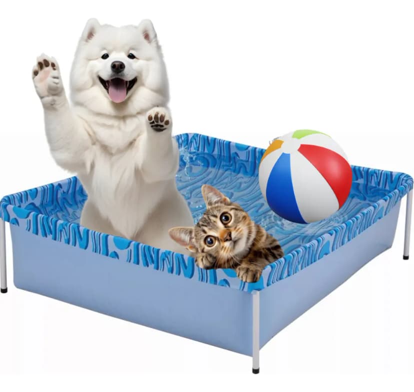 Pileta Piscina Estructural Plegable Lona Para Perros Mascota