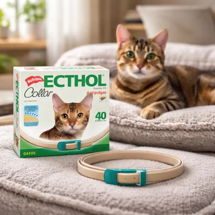 Collar Ecthol Antipulgas Para Gatos Holliday