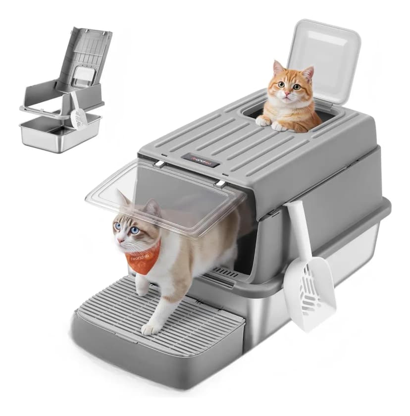 Caja Inox. Doble Cerrada C/pala 60×40×37.8cm Antiderrame 15kg
