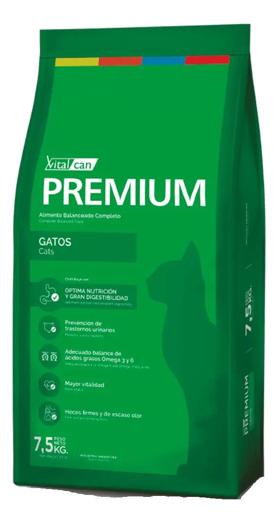 Vitalcan Premium alimento gato para gato adulto sabor mix en bolsa de 7.5 kg