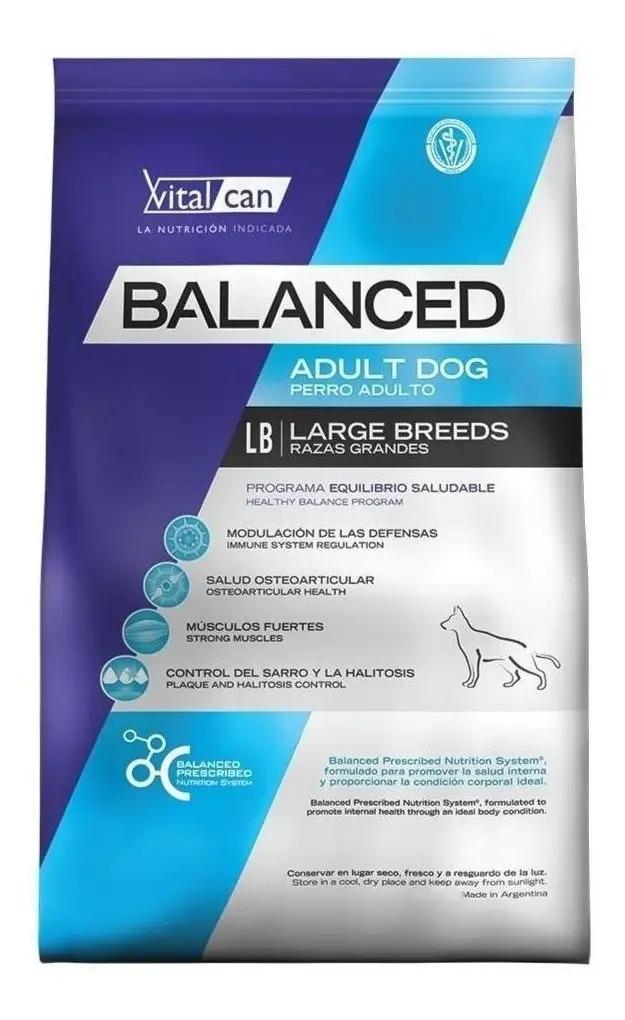 Alimento Vitalcan Balanced Perro adulto para perro adulto de raza grande sabor mix de 20 kg
